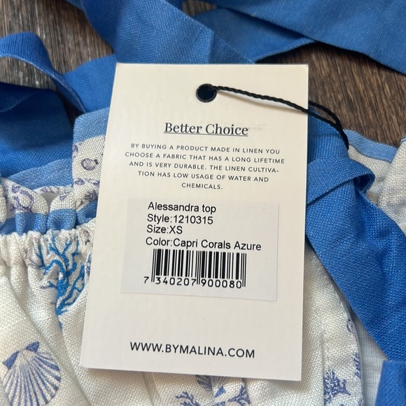 By Malina Alessandra Top in Capri Corals - Picture 4 of 6